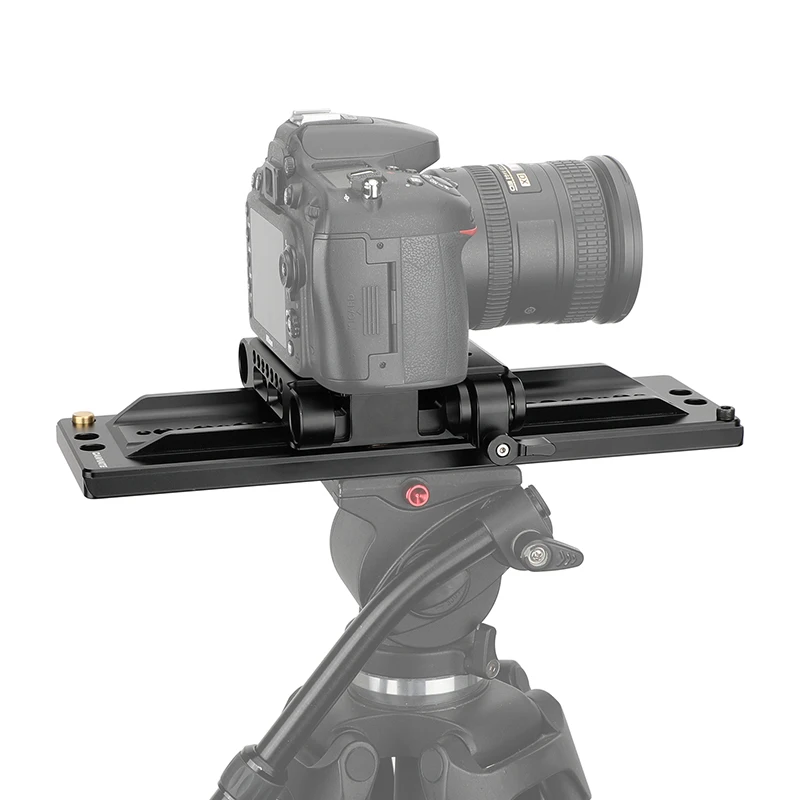 Pelat pas 12 inci dan pelat dasar QR dengan adaptor batang ganda untuk Studio 19mm