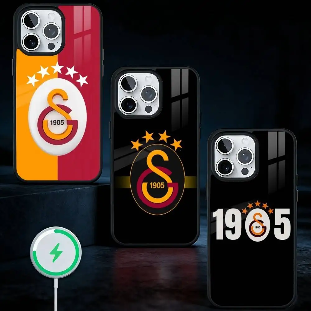 

G-GalatasarayS 1905s Logo Phone Case For iPhone17,16,15,14,13 Plus,Pro Max Magnetic For Magsafe Wireless Charging