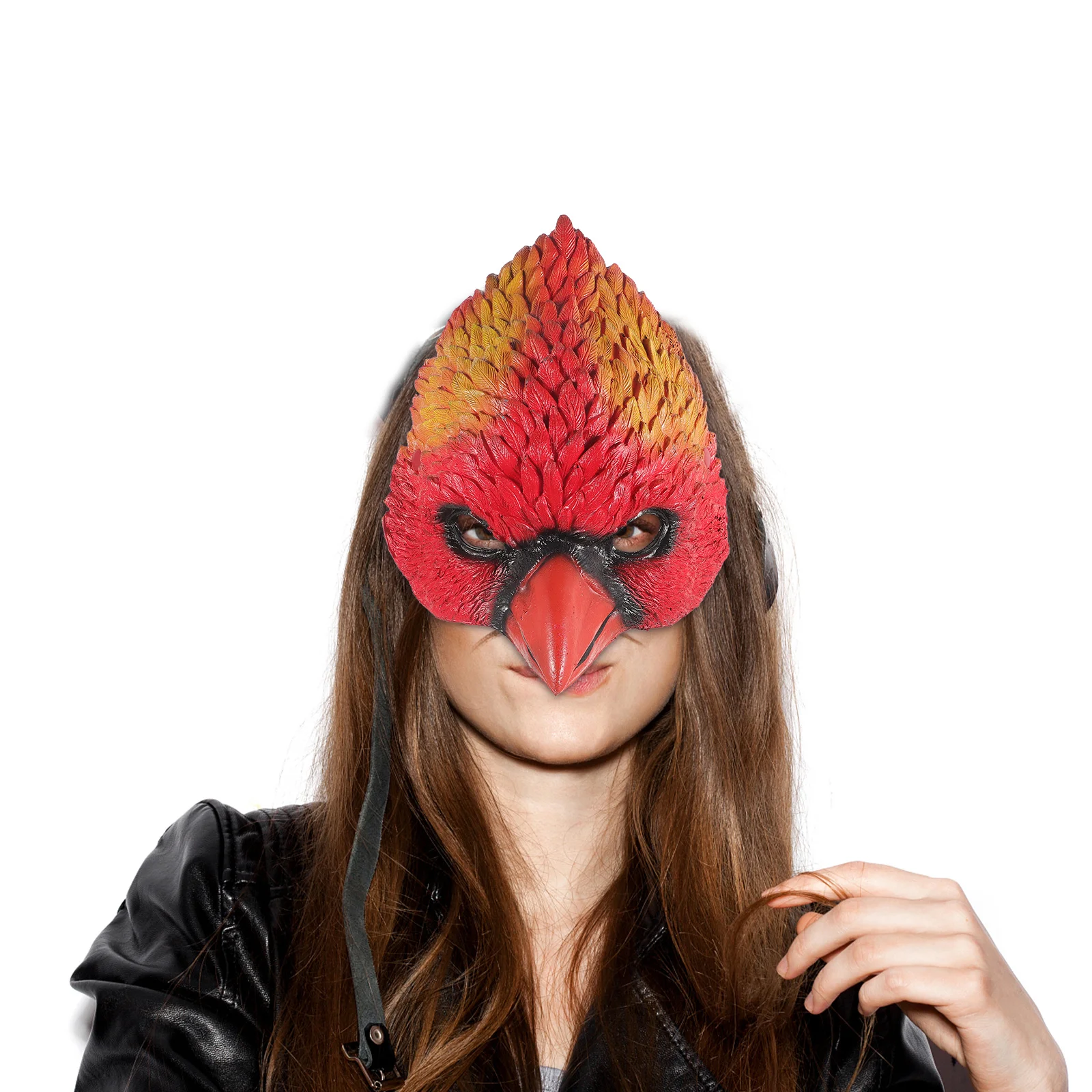 

1 pc Animal Head Lifelike Chick Bird Face For Carnival Halloween Role Play Photo Props Lightweight Comfortable Eco-Friendly For