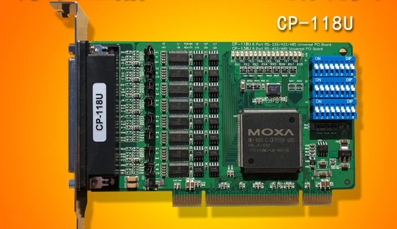 Mosha MOXA CP-118U 8-port serial card RS232 422 485 PCI slot