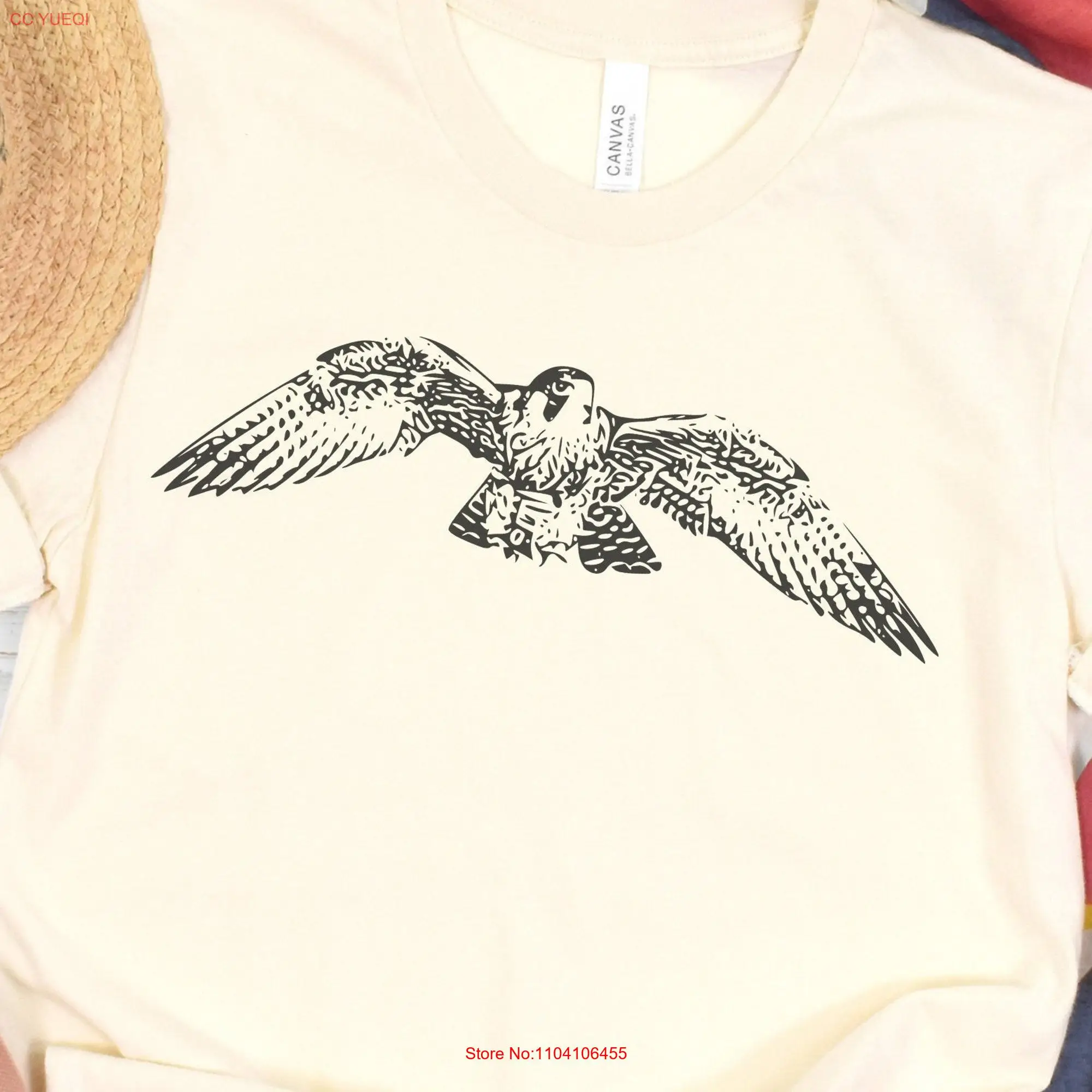 Peregrine Falcon T Shirt Minimalist Bird for Birder Birdwatching Nature Lover Birding Gear long or short sleeves