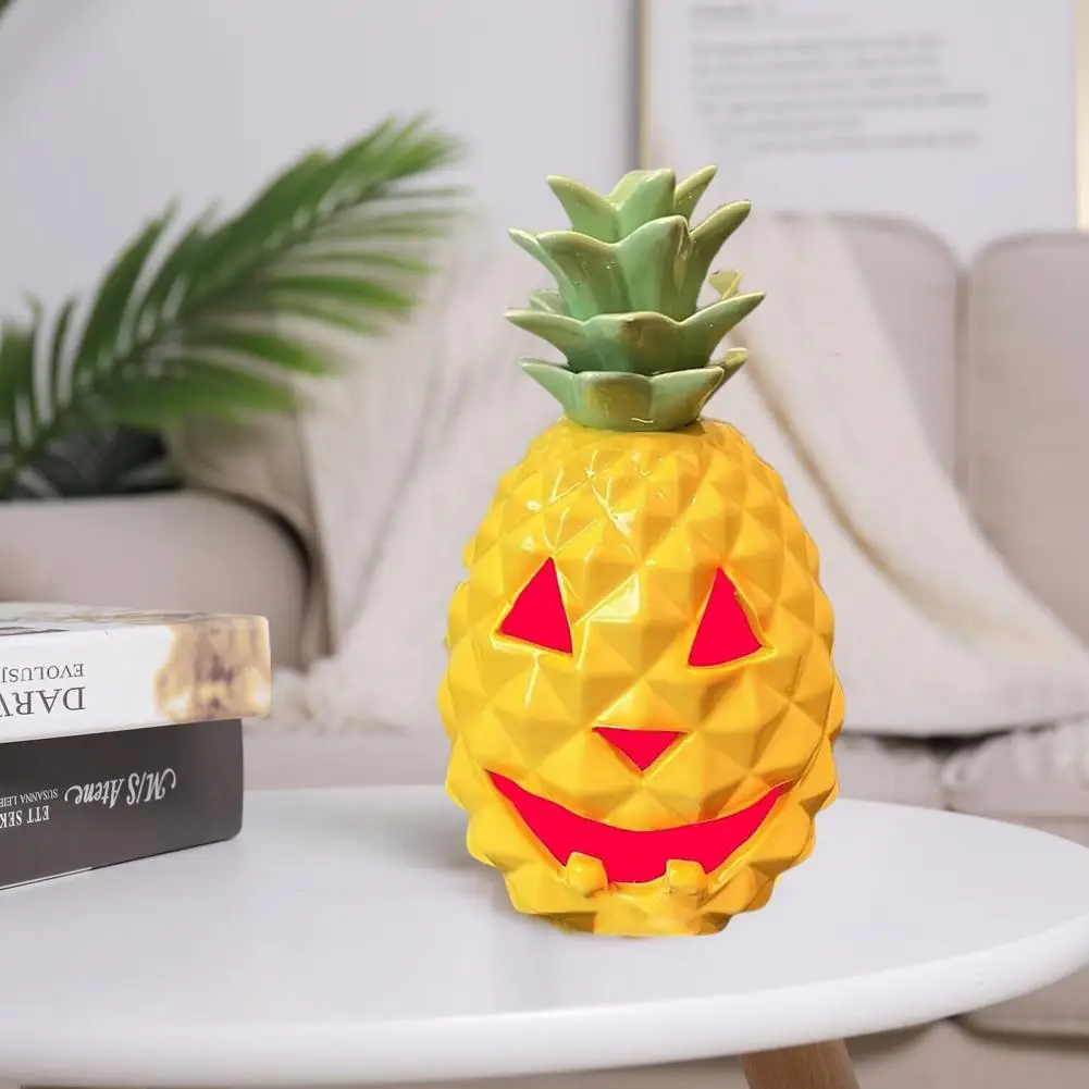 Pineapple Pumpkin Lantern Waterproof Halloween Lantern Spooky Halloween Pineapple Pumpkin Light Waterproof for Indoor/outdoor