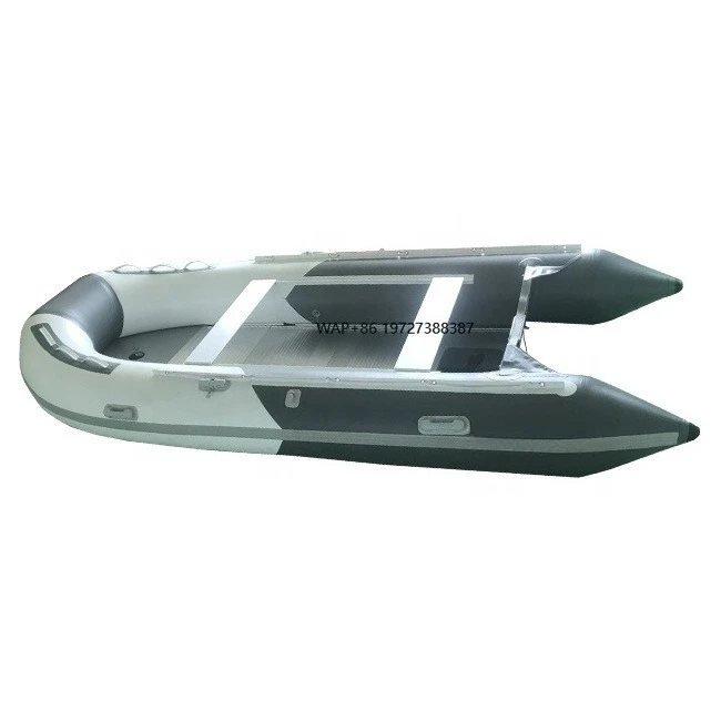 

14ft 430cm Water Sport Foldable Inflatable Rowing Boat With Aluminum Floor