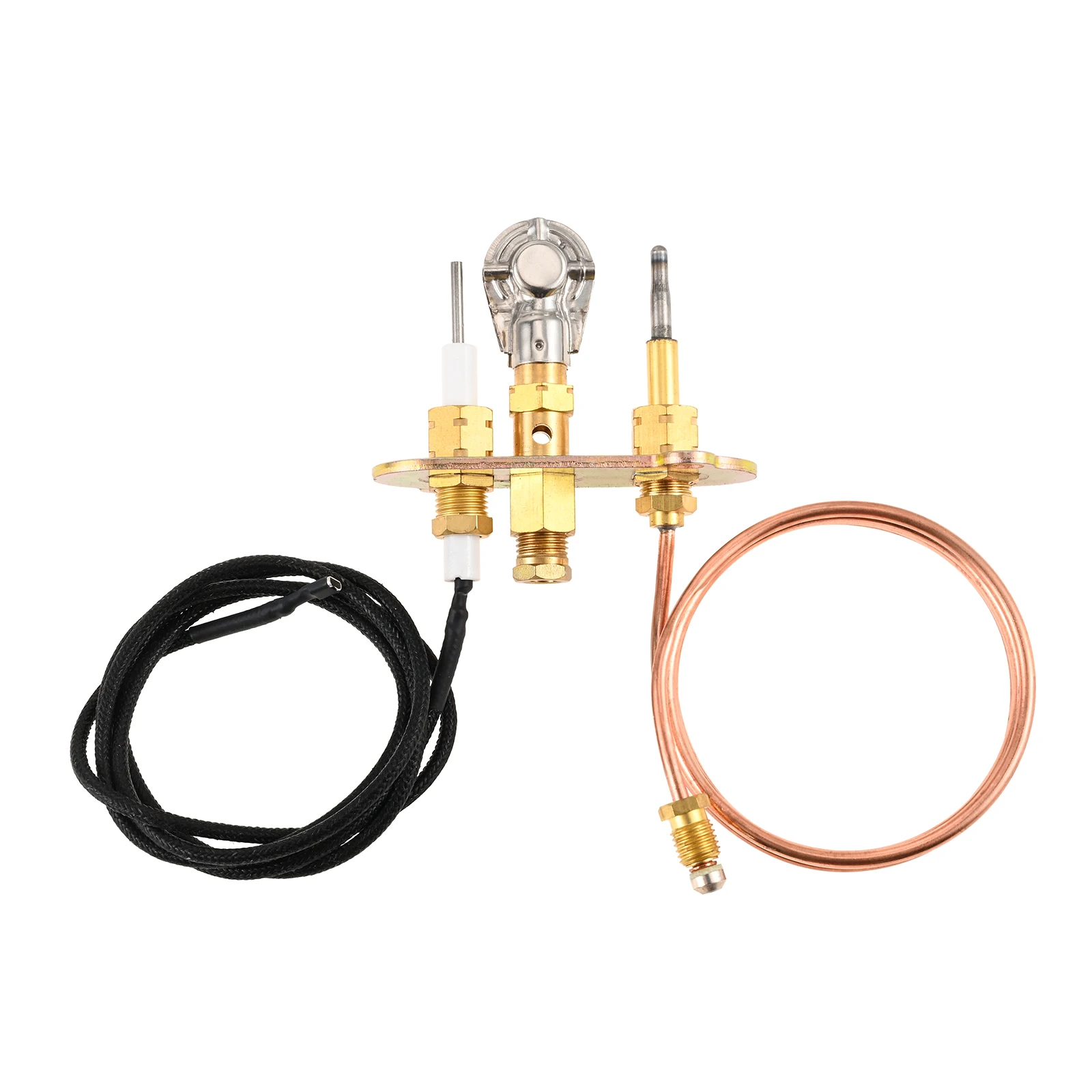 Liquefied Gas M8*1 Thermocouple + Ignition 900mm Pilot Burner set fit for Replacement Fireplace/Thermocouple Gas Water Heater