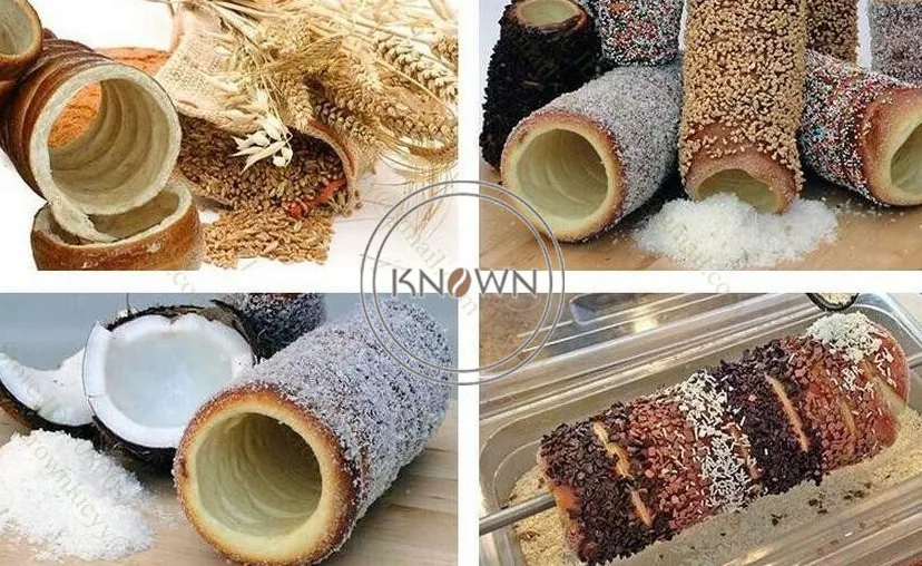 Forno elétrico comercial para bolo de chaminé 110V 220V Kurtos Kalacs Maker Machine