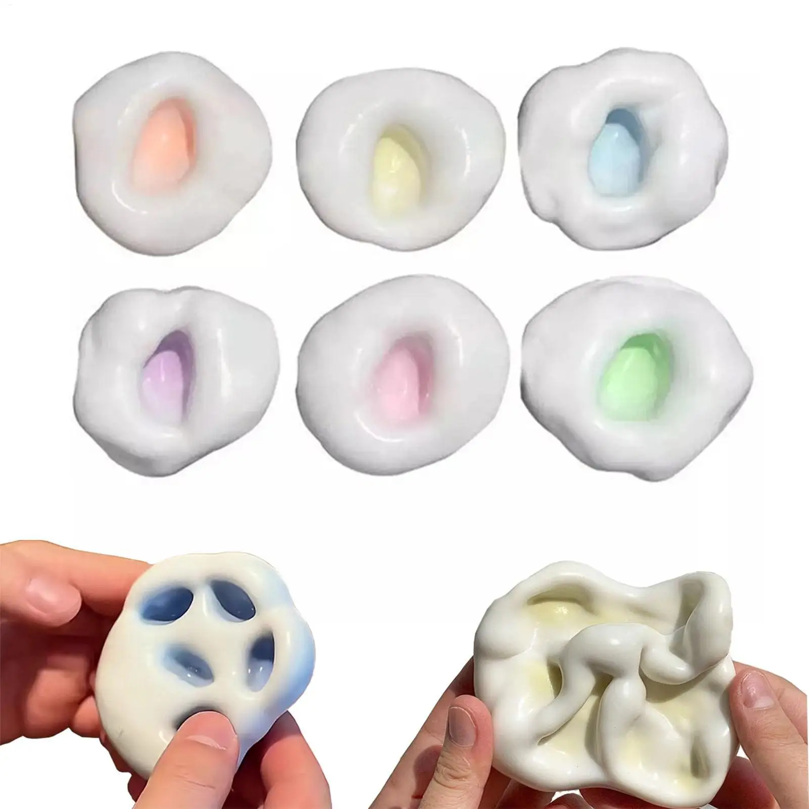 Handmade Ball Toy Stress Relief Playing Toys Slow Rising Hand Exercise Toy For Students Classroom Prize Box Kids Party Gifts