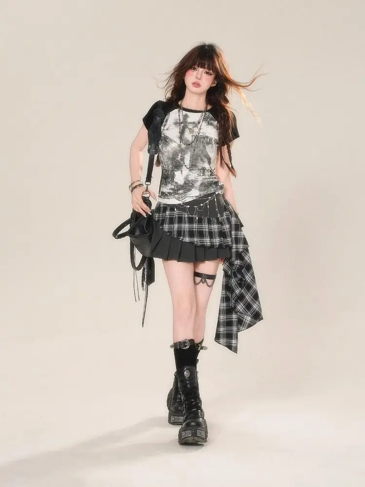 

Футболка American Sle oulder Sve Women Summer Slim Fit Dyed ort Sve round Ne Casual Faion Set with orts