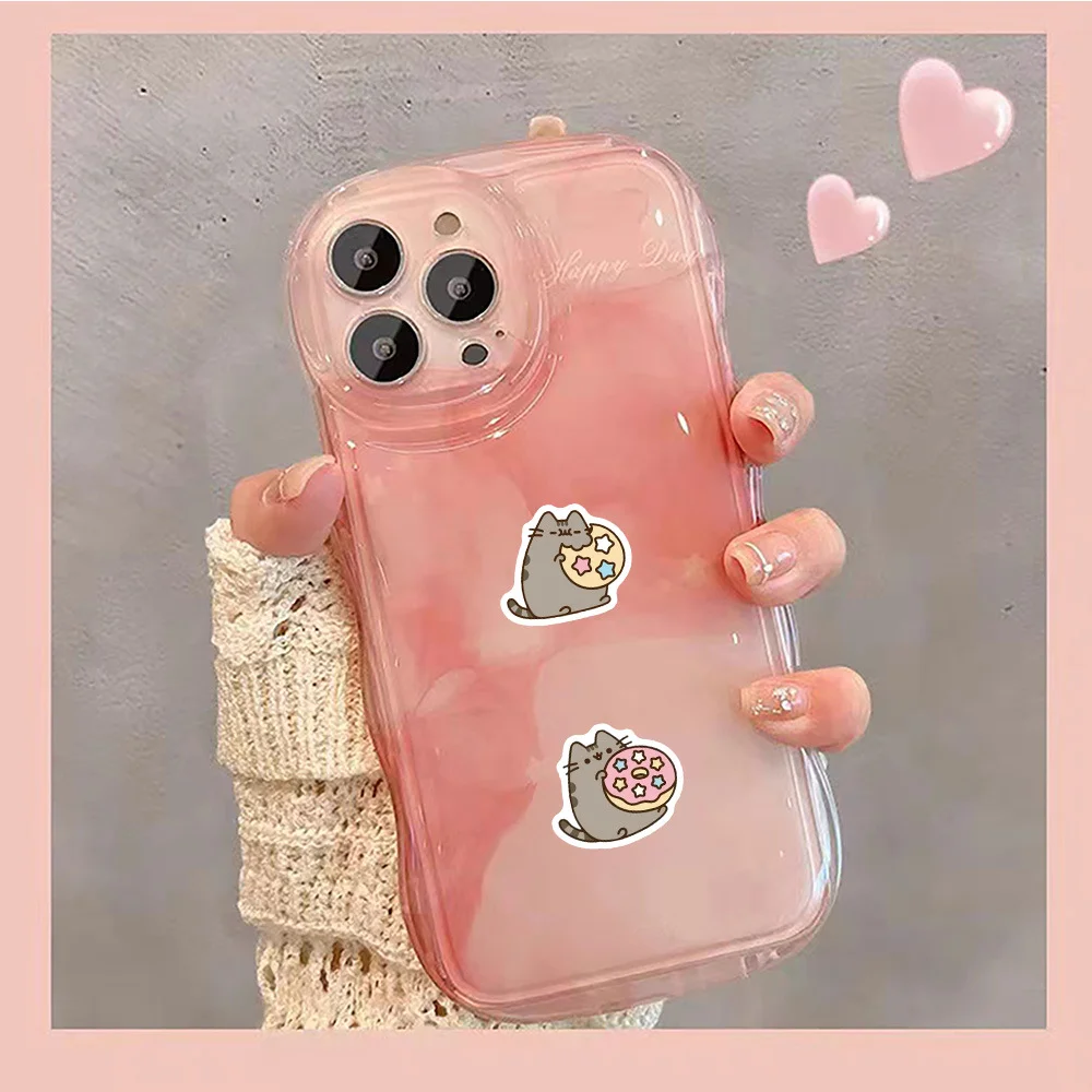 80 Stück Cartoon Niedliche Pusheen Aufkleber aus PVC-Material, personalisierbar, DIY, für Handy, Kühlschrank, wasserdicht, Kinderspielzeug-Aufkleber. – Detail 5