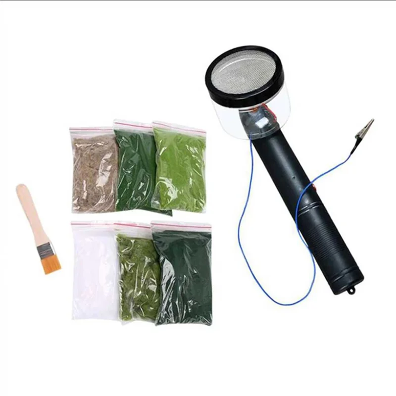 Aplicador de flocado de césped AB41-Static, macetero de césped electrostático, máquina de flocado electrostático, mesa de arena, herramienta de bricolaje