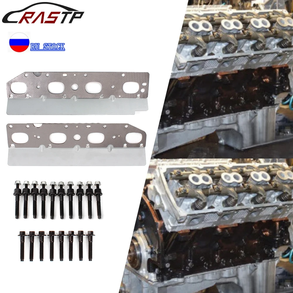 

New Exhaust Manifold Gasket Set With L+R Bolt Studs And Nuts Exhaust Systems Parts For 09-20 Chrysler Dodge Ram 5.7L V8 Engine