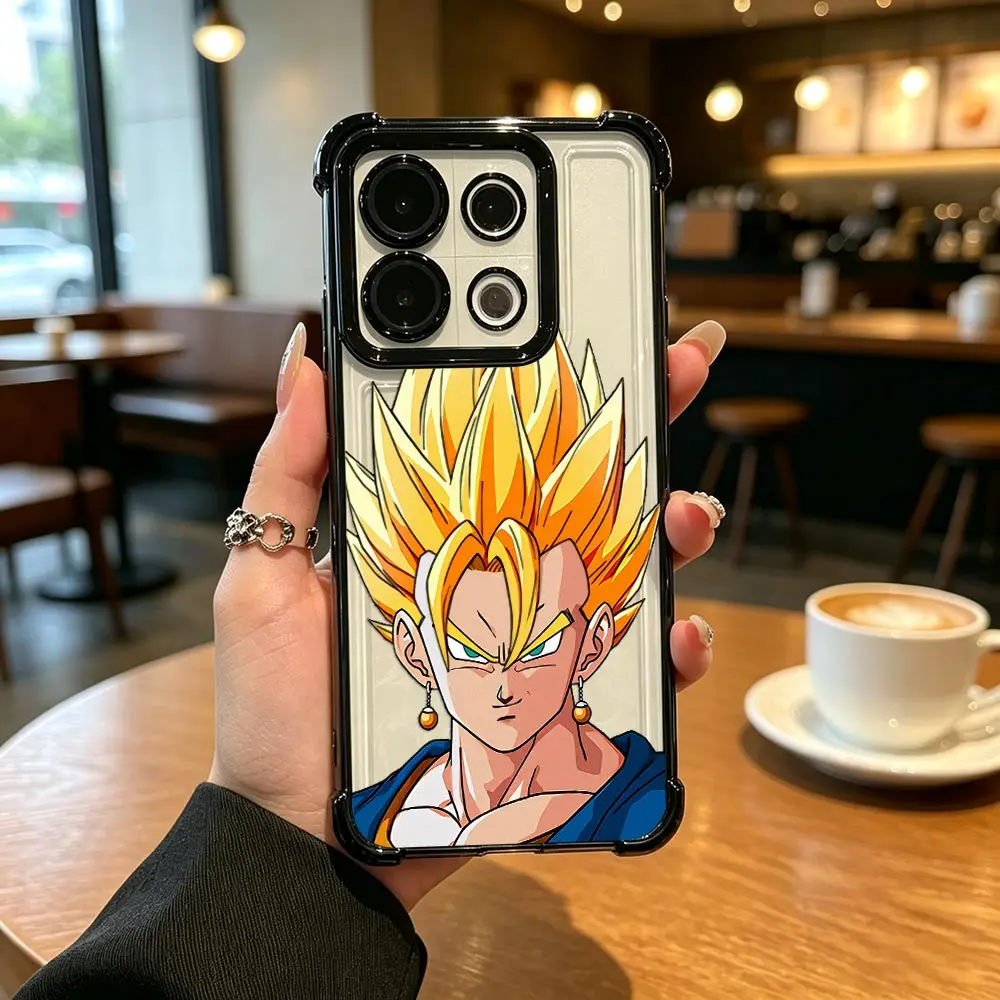 Coque de téléphone transparente pour OPPO RNEO 16 16F 15 15F 14 14F 13 13F 12 12F 11 11F 10 8T 7 6 FIND X8, coque D-Dragon Ball Vegeta