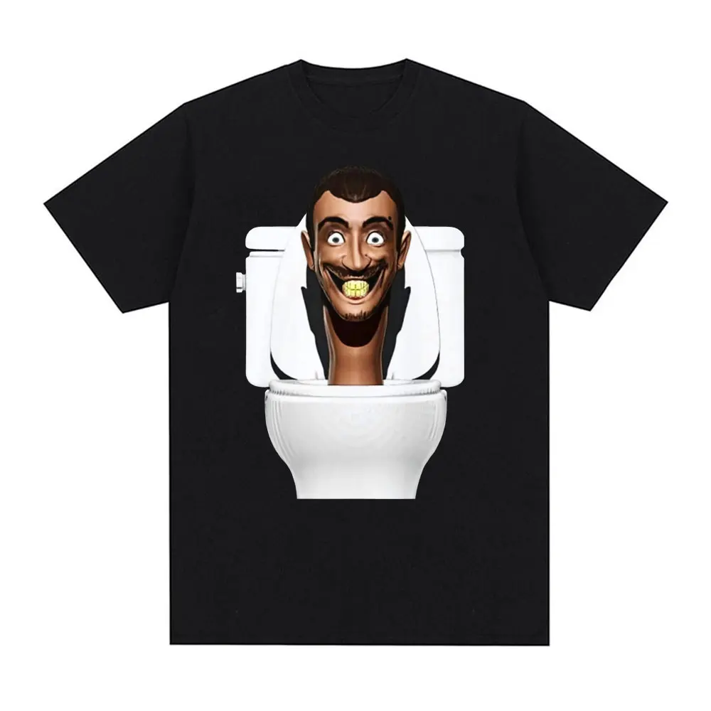 Skibidi Toilet Sigma Ohio Gyatt Funny Meme T Shirt Men's Women Fashion Hip Hop Graphic Tee Shirt Casual Cotton Oversized T-shirt image 4
