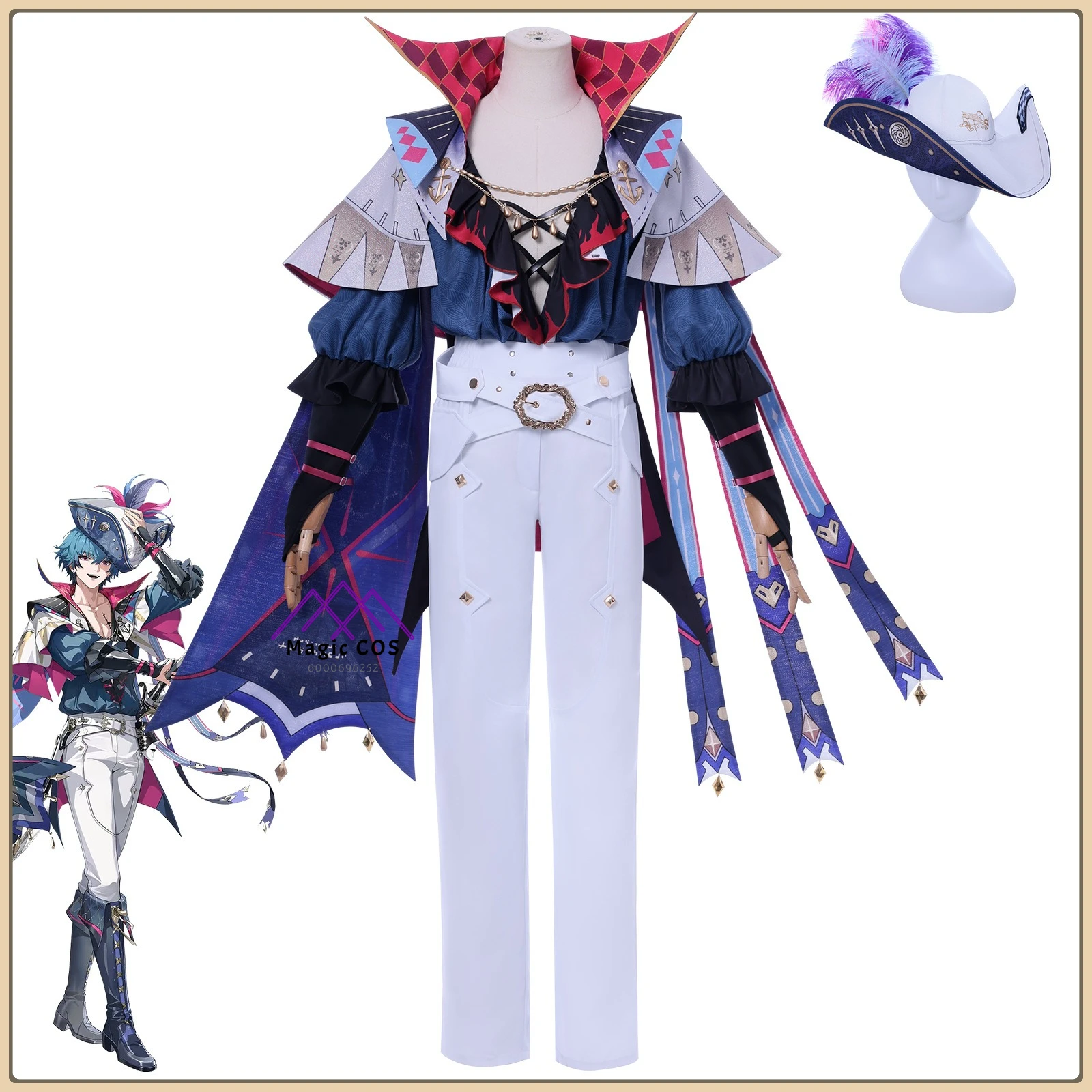 

Wuthering Waves Brant Resonator Cosplay Costume Unisex Game Anime Style Full Set High Quality Anime Outfit for Comic Con Party