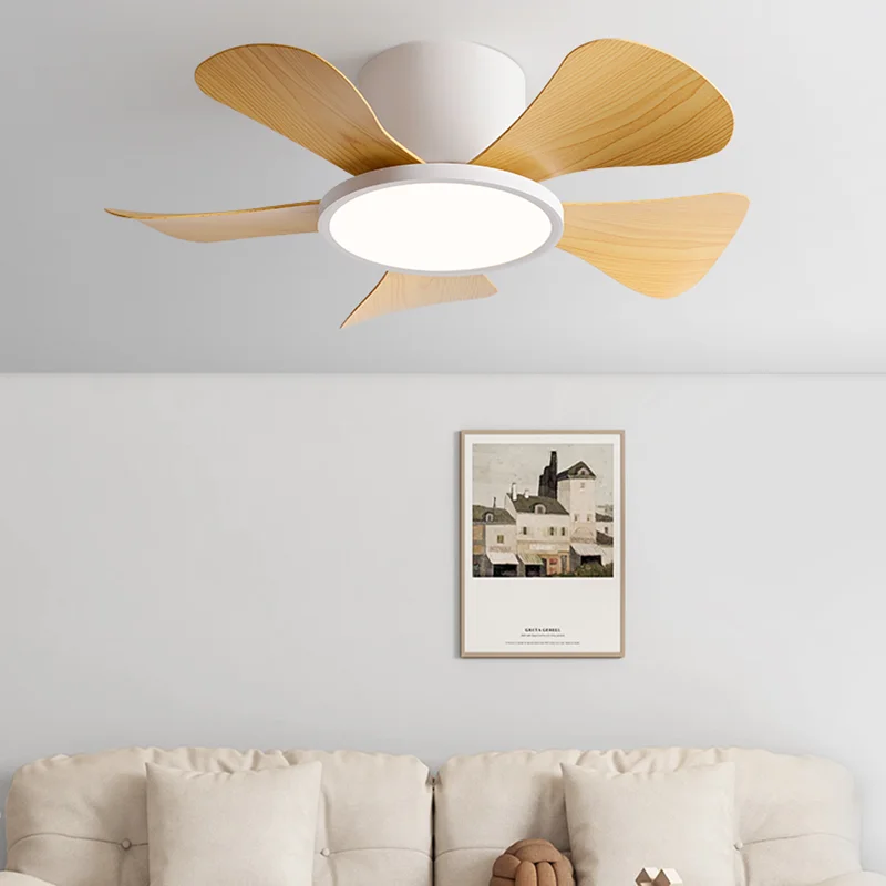 30 Inch Inverter Ceiling Fan with 40W LED Light Quiet, Full - Spectrum Eye - Care Lighting for Small Bedroom/Living Room