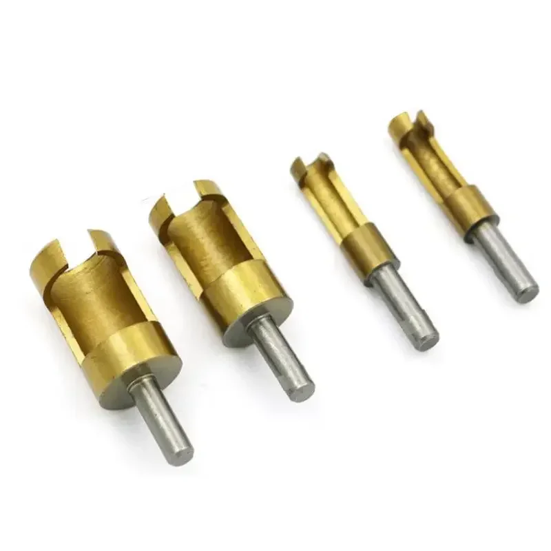 Titanium Coated Schacht Vat Kurk Boor Set Plug Cutter Verveeld Gat Tenon Boren Gatenzaag Arbors Houtwerk Gereedschap voor Houtwerk