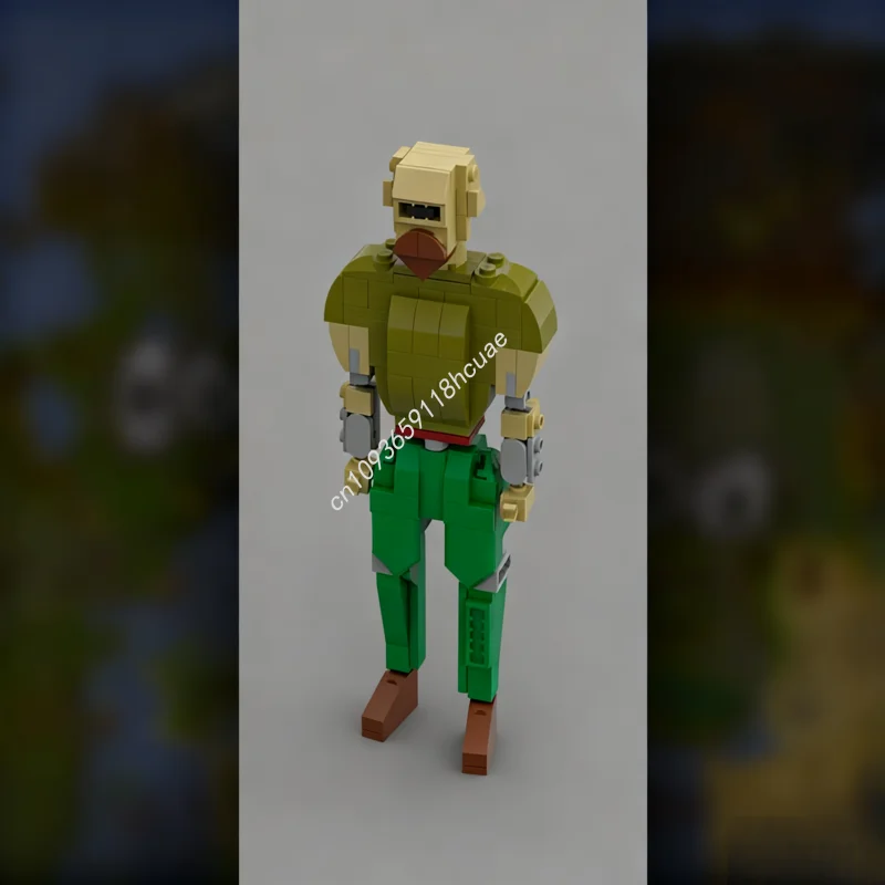 Blocs de construction de modèle de personnage défaut MOC OSRS, 190 pièces, Architecture d'anniversaire, jouets pour enfants, idée cadeaux de noël