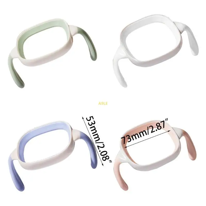 유아 수유 병 손잡이 사각형 병 손잡이 아기 밀크 버틀을위한 쉬운 간호 병 실리콘 손잡이