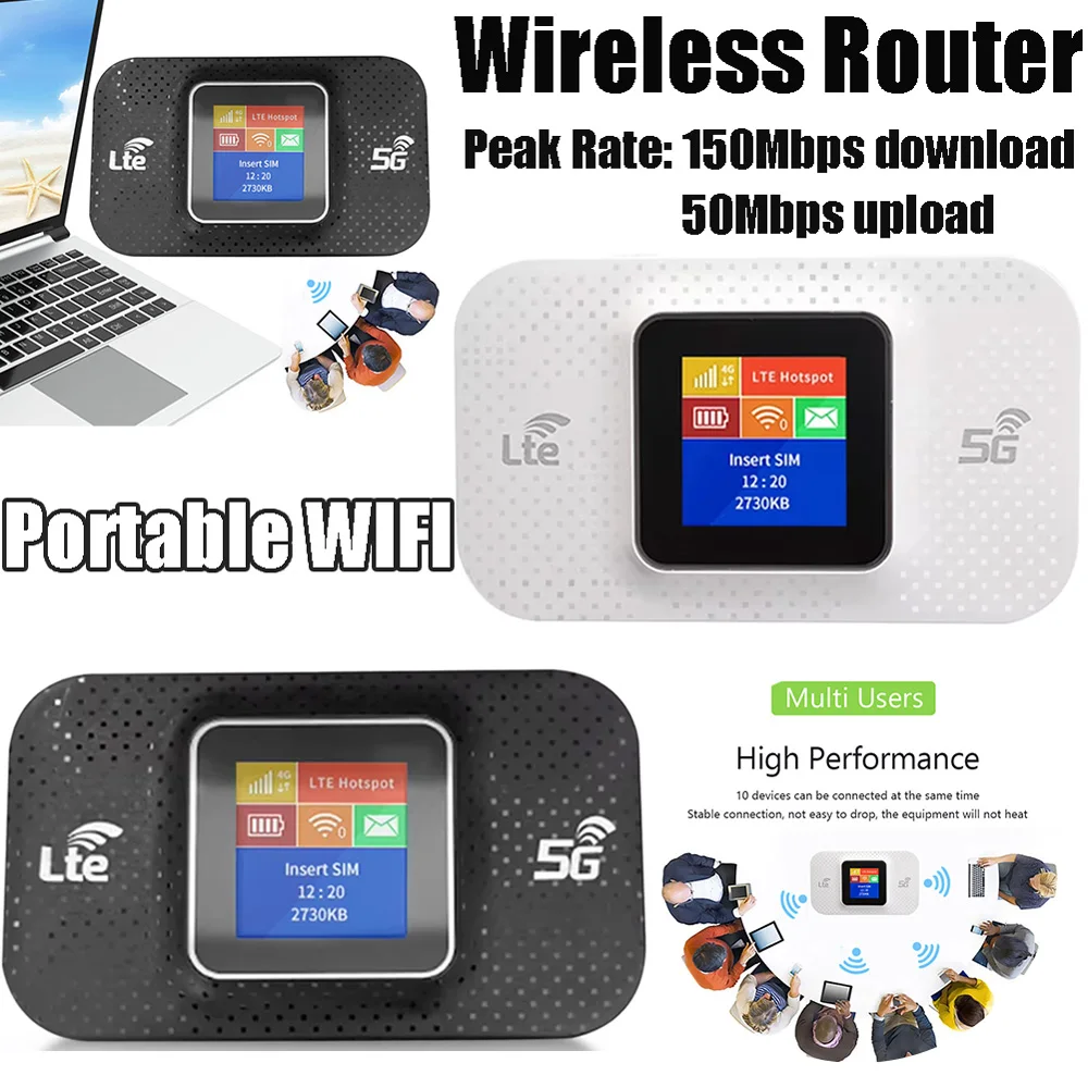 

4G Lte WIFI-маршрутизатор Слот для SIM-карты Беспроводной портативный маршрутизатор 3650 мАч Разблокировка модема Мобильный Wi-Fi-маршрутизатор Карманный Wi-Fi-маршрутизатор для автомобиля