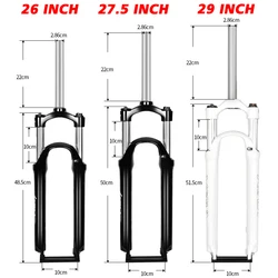 SUNTOUR XCM MTB Mountain Bike Front Fork 26/27.5/29 Inch Stroke 100mm Shoulder Wire Spring Bicycle Disc Forks Mountain Bike Part