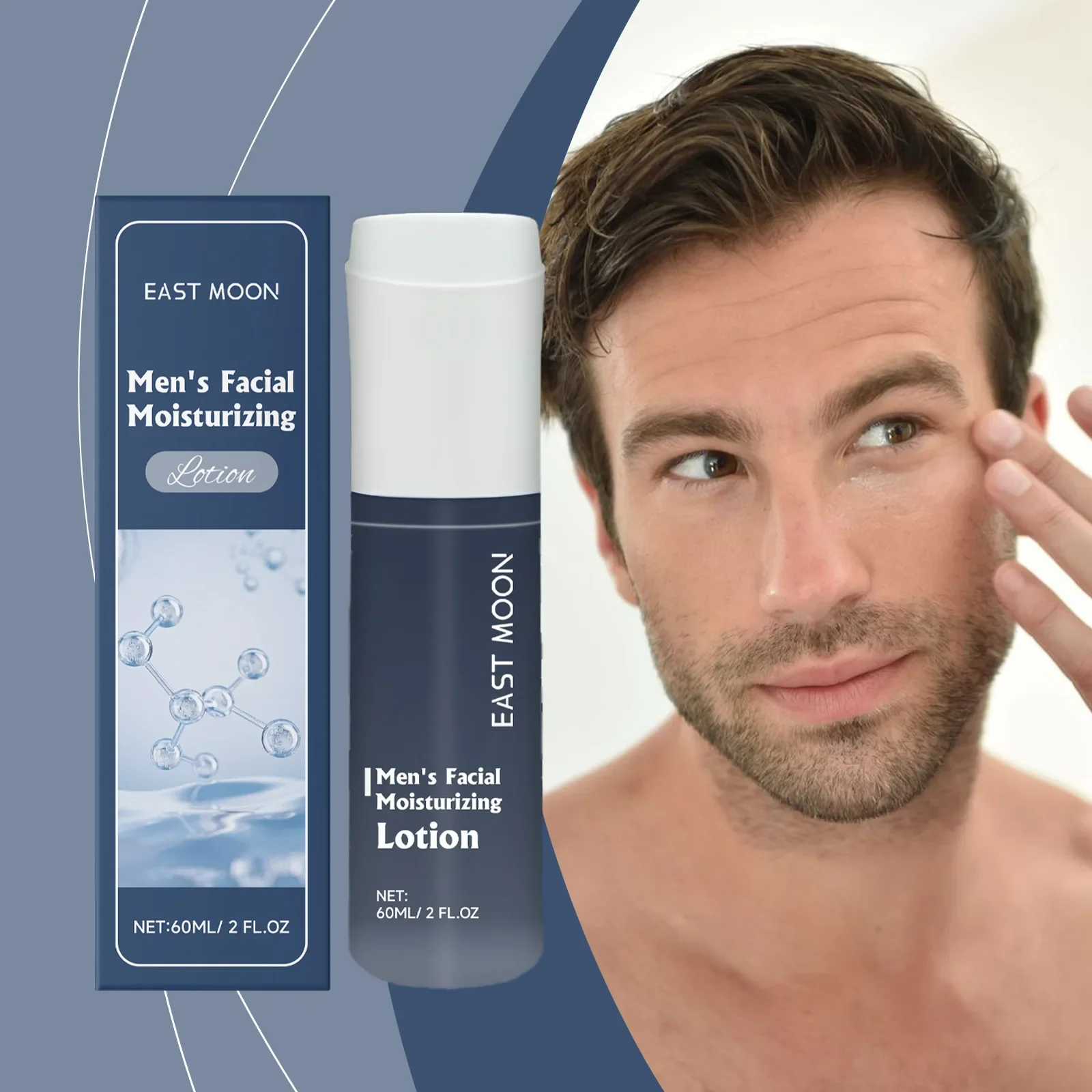 

EAST MOON Men's Facial Moisturizing Lotion Fades Fine Lines Tightens Skin Lasts for A Long Time Moisturizes and Improves Dryness