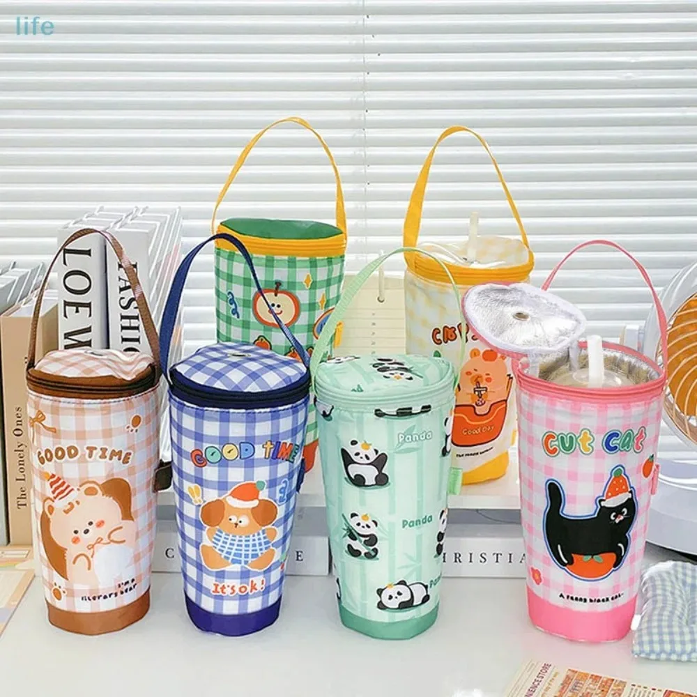 Portable Milk Tea Tote Bag Heat Preservation Bag Eco-friendly Handbag Carrying Insulated Cup Cover Cup Accessories