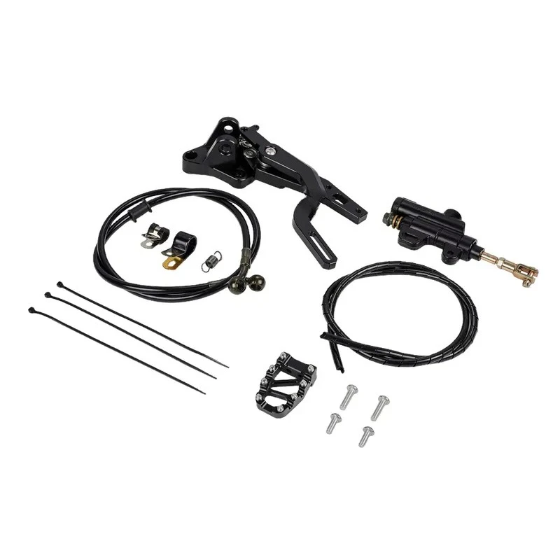 Electric motorcycle foot brake kit black modified accessory