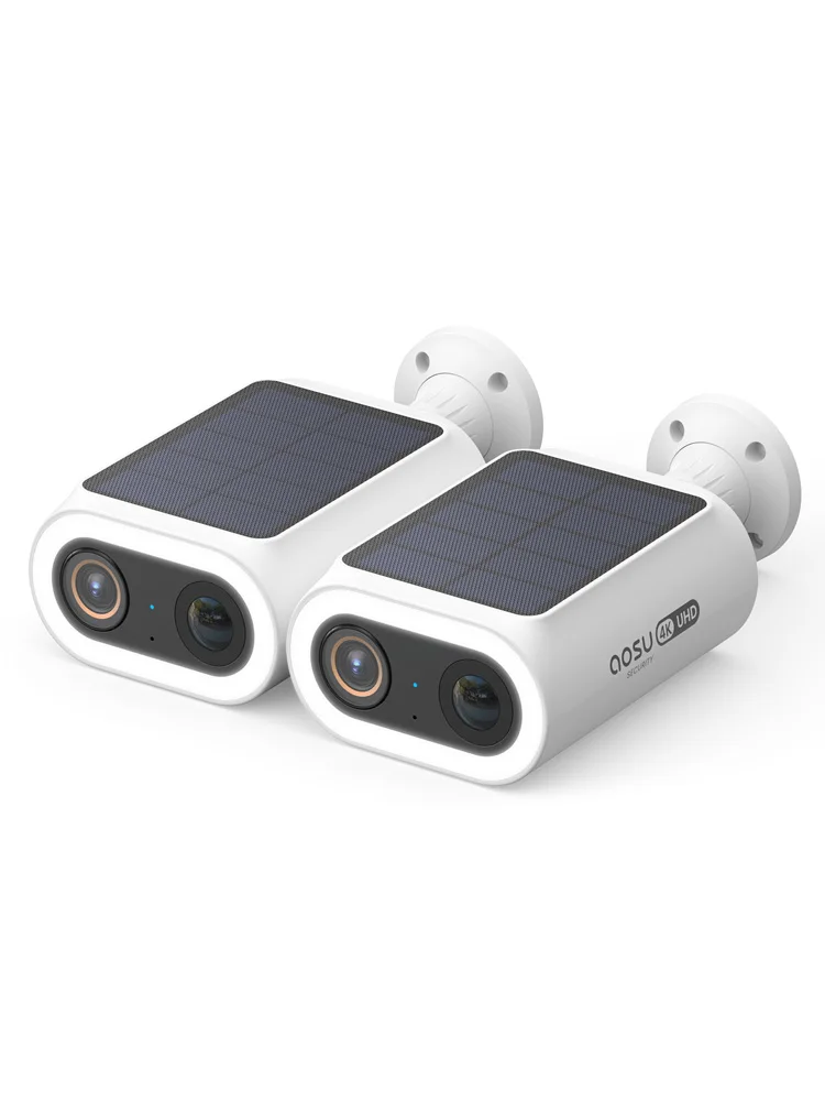 AOSU 4K UHD Solar Camera 2/3/4 stuks Draadloze Buitencamera 100% Draadloos Beveiligingscamera 5000mAh 8MP Wifi Camera AI Detectie CCTV Camera - afbeelding 2