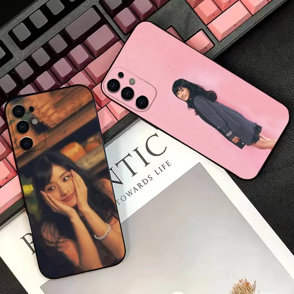 Японский чехол для телефона Ishihara Satomi для Samsung S25, S24, S21, S22, S23, S30, Ultra, S20, Plus, FE, прозрачная накладка