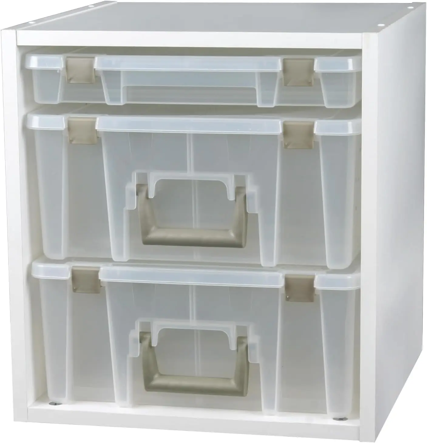 

Super Satchel Cube - 15.5 x 16.75 x 15.625 in. Arts and Crafts Supply Storage with Pre-Drilled Holes, 6 Rail Set, Customizable