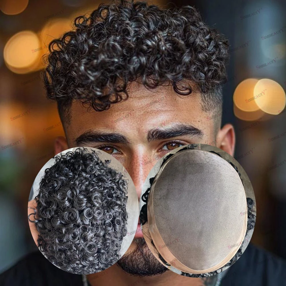 15Mm Curly Men's Hu… - image