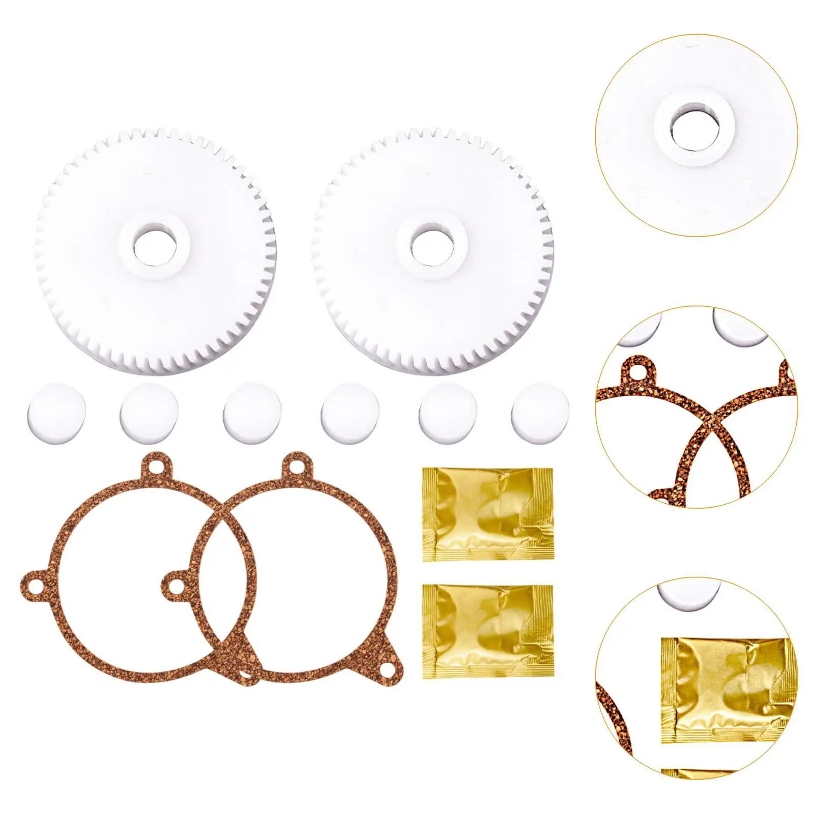

Headlight Motor Repair Gear Kit H6024 Left and Right Easy to Install High