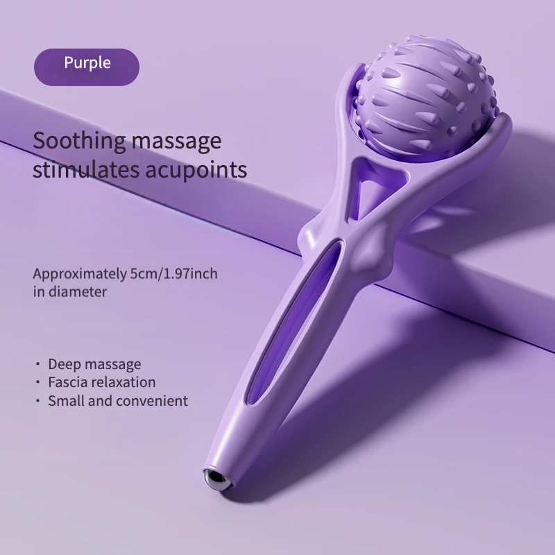 Handheld Fascia Cervical Massage Ball, Shoulder and Neck Muscle Relaxation Yoga, Back Fitness Meridian and Membrane Ball