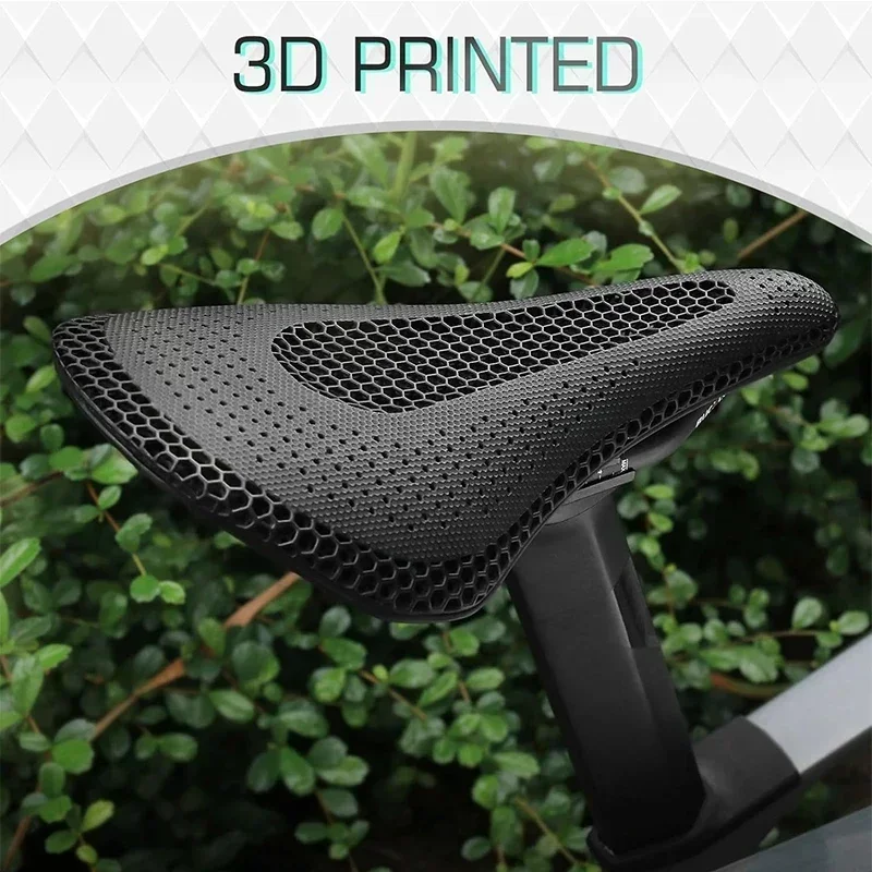 BUCKLOS Road Bicycle Saddle 3d Printed Breathable Bike Seat Carbon Fiber Racing Bike Seat Cushion 260*143MM 265*143MM