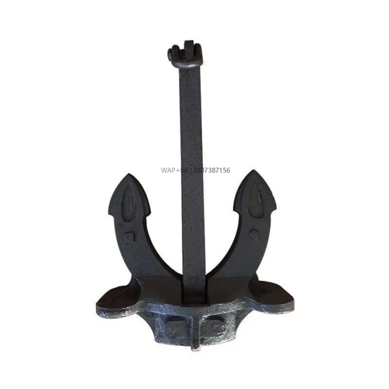 

125 Kgs Hall Anchor Stockless Marine Boat Anchor with Shackle Black Painted Spek Anchor