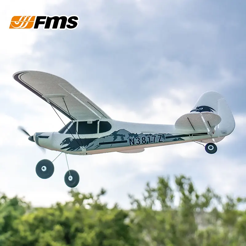 FMS 540mm PA-18 Fixed Wing Remote Controlled Aircraft Small Mini Training Machine Simulation Toy Model Airplane Gift