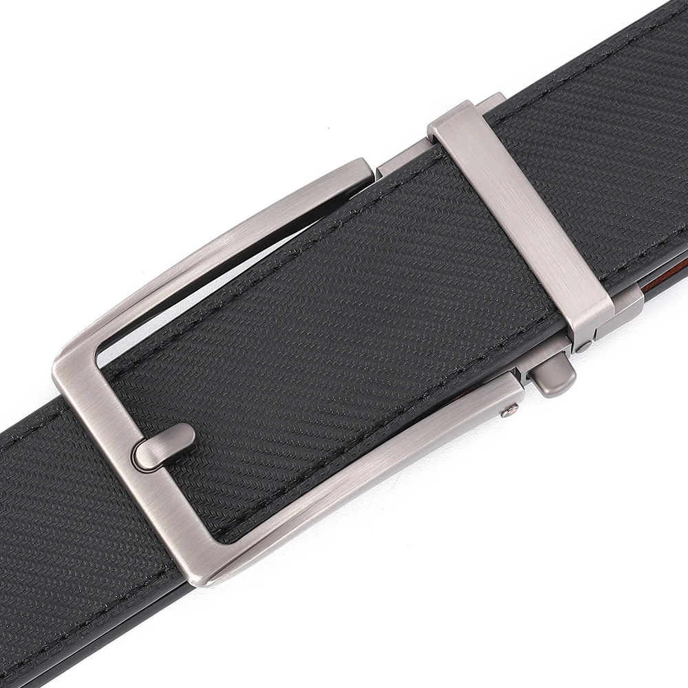 Fashion Cowhide Belt Designer Men\'s Leather Belt Automatic Buckle Fashion Famous Brand Luxury Business Ratchet Male Belt 3.5cm