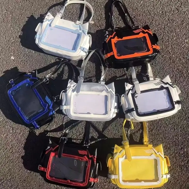 

Japanese Fashion Shoulder Bag for Women Transparent Streetwear Casual Y2k Bags New Commuter Casual Simple Cute Female Handbag