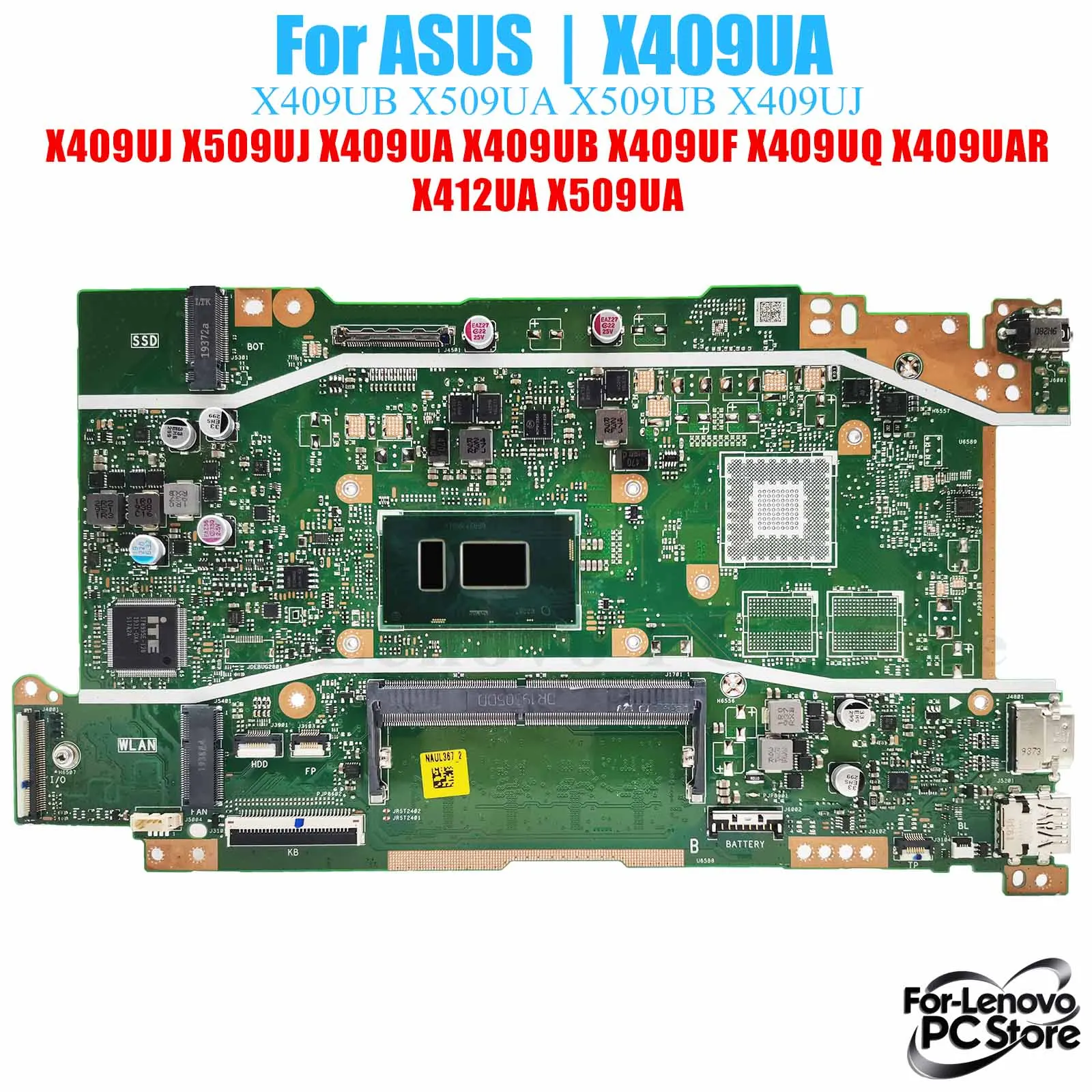 

X409UA For ASUS VivoBook X409UA X409UB X409UF X412UA X509UA X409JA Motherboard Tested Laptop Mainboard