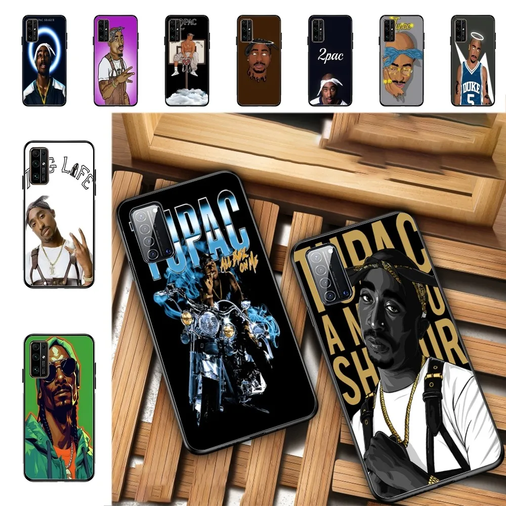 Hip Hop Singer T-Tupac Retro Phone Case For Huawei Honor 10 Lite 9 20 7A 9X 30 50 60 70 Pro Plus Soft Silicone Cover