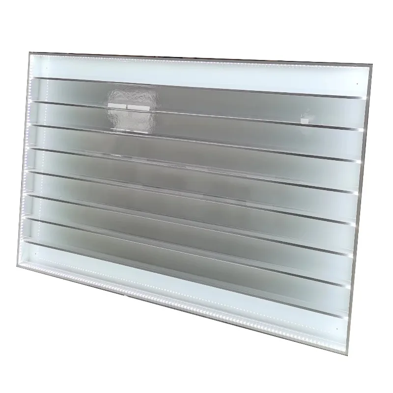 Classic French-style LED white nail polish display stand