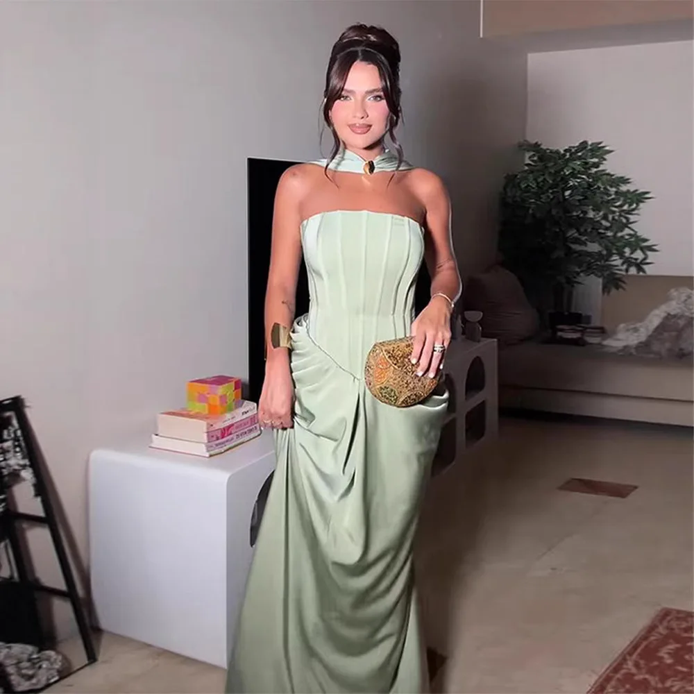 

Trendy 2025 Fashion Summer New Elegant Women Party Dress Strapless Corset Waist Mermaid Evening Gown for Summer