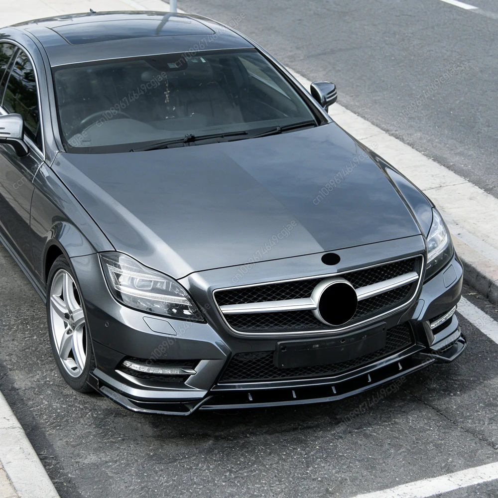 

Front Bumper Diffusers Lip Splitter Spoiler 3Pcs Glossy Black Kits For Mercedes Benz CLS Class C218 AMG Line 2011 To 2013 Tuning