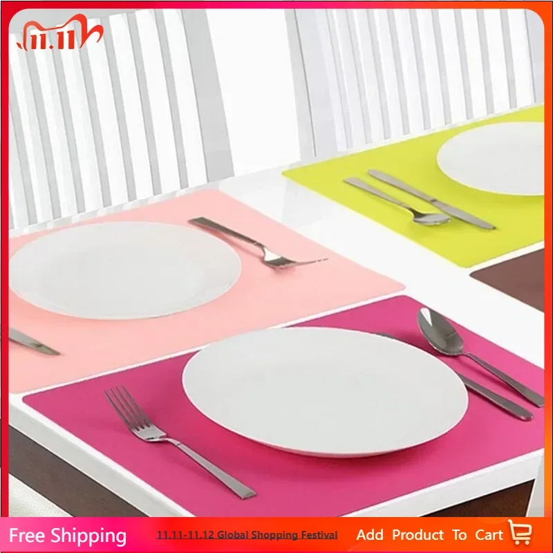 

40x30cm Food Grade Anti Slip and Heat-insulating Silicone Kneading Mat, Meal Mat, Children's Teaching Biodegradable Table Mat