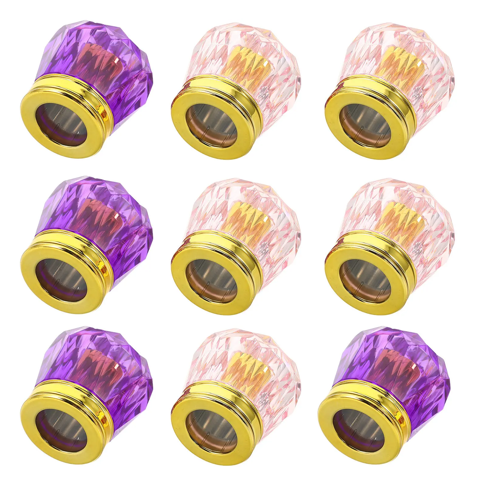 9Pcs Perfume Bottle Caps Replacement Colorful Design Secure Grip Perfume Spray Cap for Travel Display Fragrance Bottle Lid
