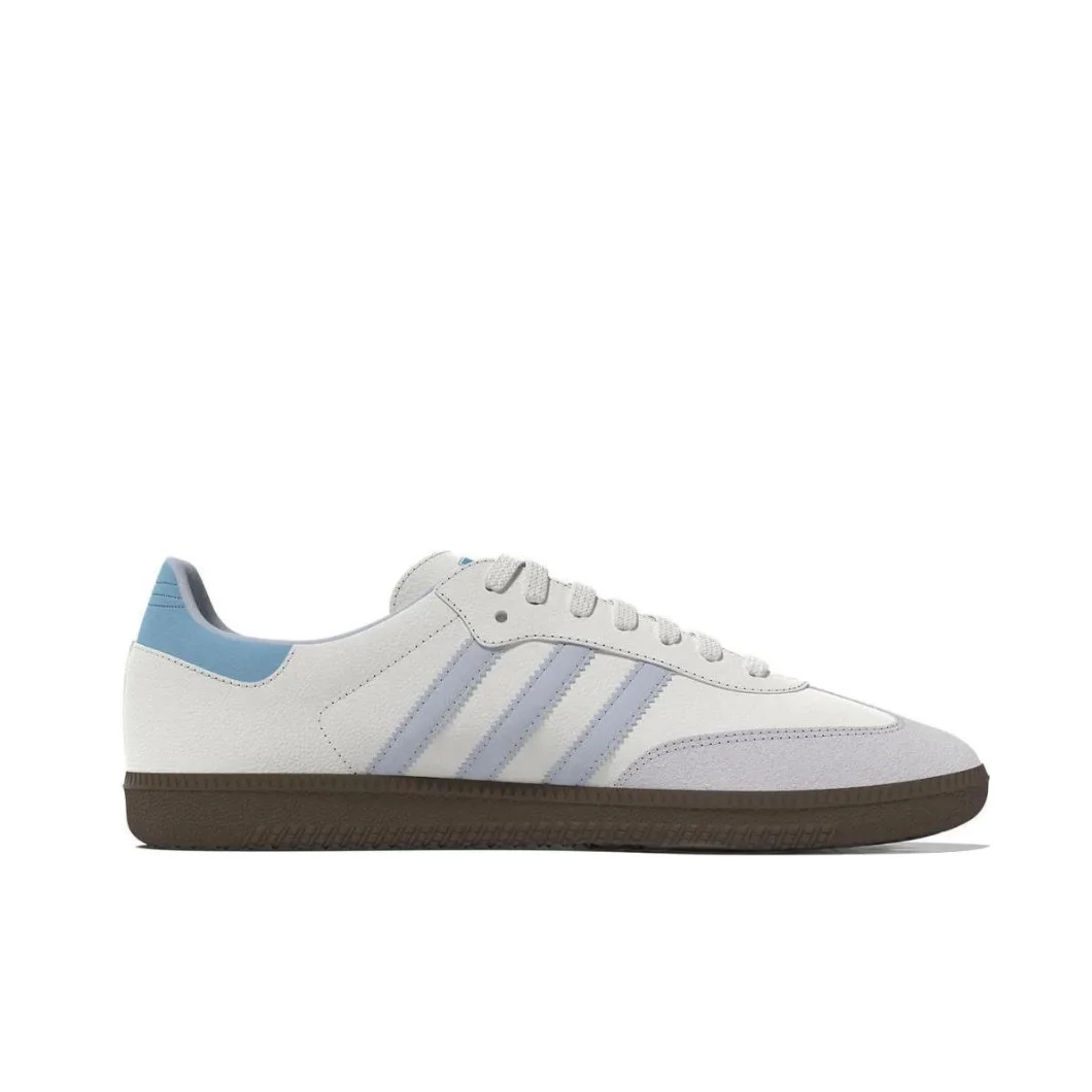 Adidas Samba OG Men's and Women's Youth Hundreds of essential wear-resistant lightweight low-top boardshorts sky blue image 2