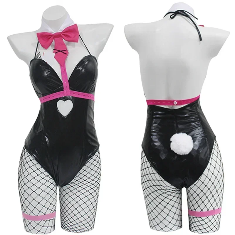 Anime Vocaloid Rabbit Hole Costume Adult Women Sexy Jumpsuit Full Set Bunny Girl Bodysuit Suit Halloween Carnival Party Outfit