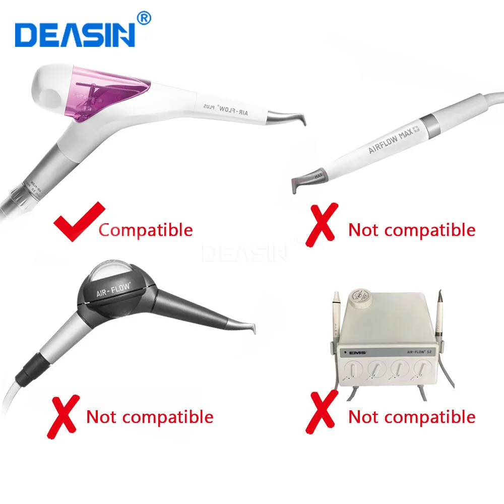 Dental Air Polisher Handle Handpiece Supragingival / Subgingival for EMS AIRFLOW HANDY 3.0 PERIO PLUS PREMIUM