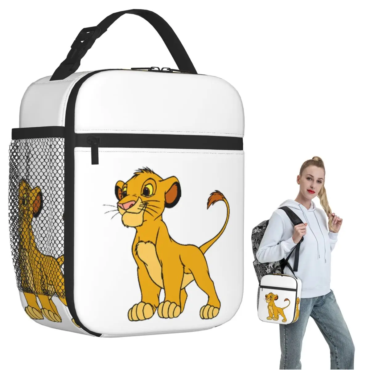 

Изолированная сумка для обеда Babe Lion для женщин и детей, портативные коробки для еды, термосумка для ланча