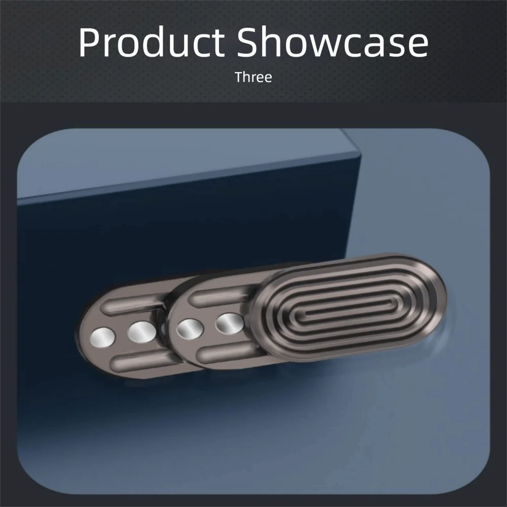 ของเล่นแม่เหล็กโลหะสามชั้นแบบดันได้ ไม่จำกัดจำนวนครั้งเล่น  ฟิดเจ็ตสไลเดอร์ EDC ไจโรหมุนปลายนิ้ว  ของเล่นฟิดเจ็ตสปินเนอร์  สำหรับผู้มีภาวะสมาธิสั้น  ช่วยบรรเทาความวิตกกังวล