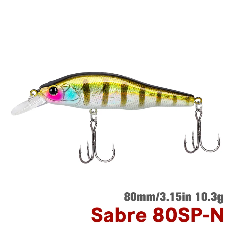TSURINOYA 80SP Suspending Minnow 80mm 10,3g Angeln Köder Sabre Lange Casting Künstliche Harten Köder Professionelle Bass Pike Jerkbait